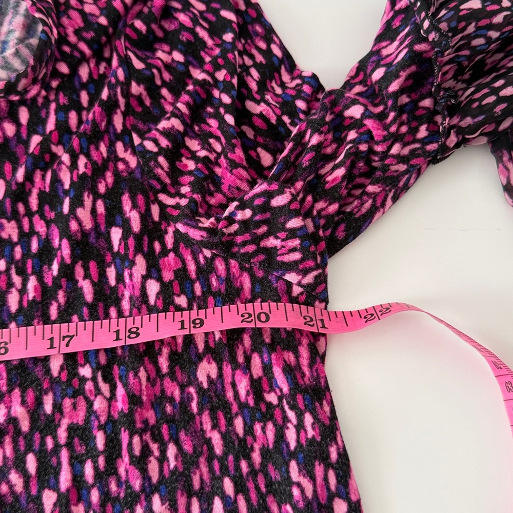 Lane Bryant Ruffled Multicolor Knit Top Size 14/16 - Picture 7 of 11